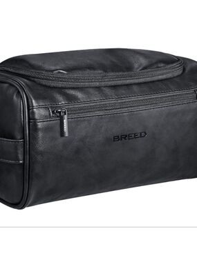 BREED LEATHER TRAVEL DOPP KIT BLACK